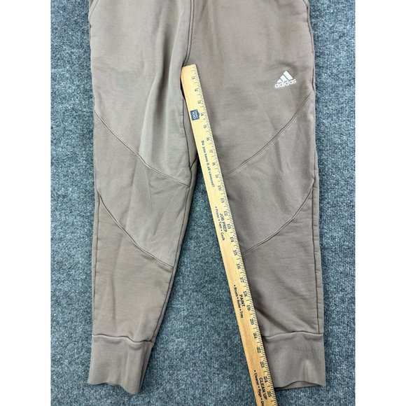 Adidas Jogger Sweatpants Women's Medium Tan Colorblock Pull On Pockets Workout - Picture 5 of 7